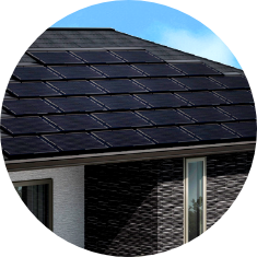 化粧スレート瓦 屋根建材一体型太陽電池